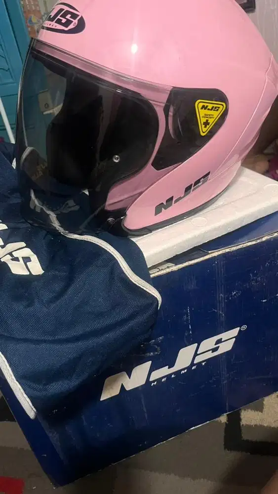 Helm njs pink size m