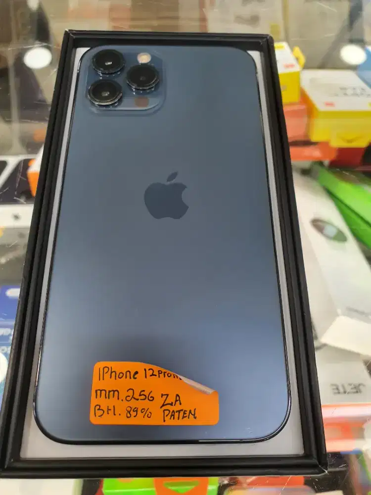 Iphone 12 promax 256 biru imei terdaftar