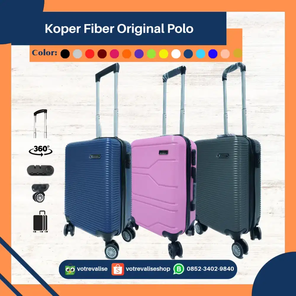 Koper sekolah anak 18 inch cabin size Polo City original bahan soft