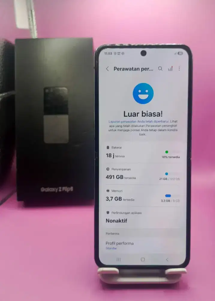 SAMSUNG Z FLIP 5 5G RAM 8/512GB ORIGINAL SEIN MULUS FULLSHET SIAP PAKE
