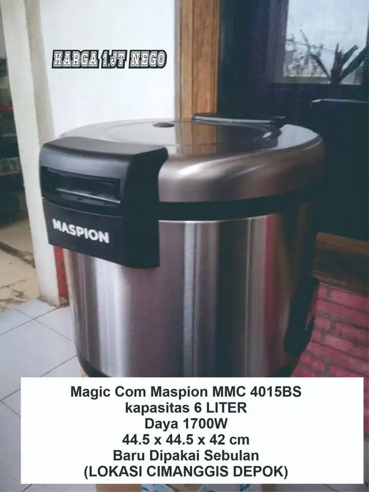 MAGIC COM 6 LITER MERK MASPION