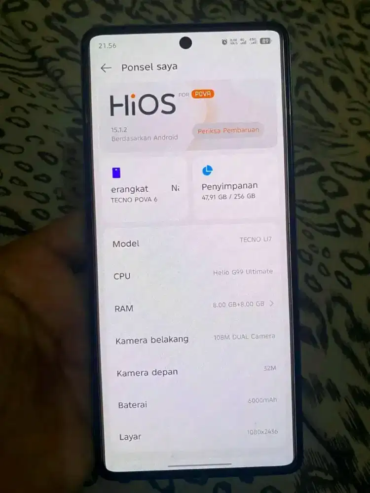 Tecno pova 6 nfc 256gb