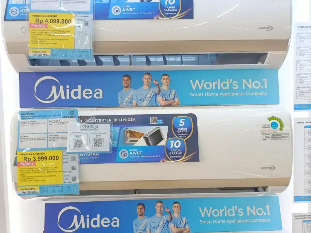 Promo AC Inverter Midea 1 PK Bisa Cicilan Tanpa DP Bunga 0%