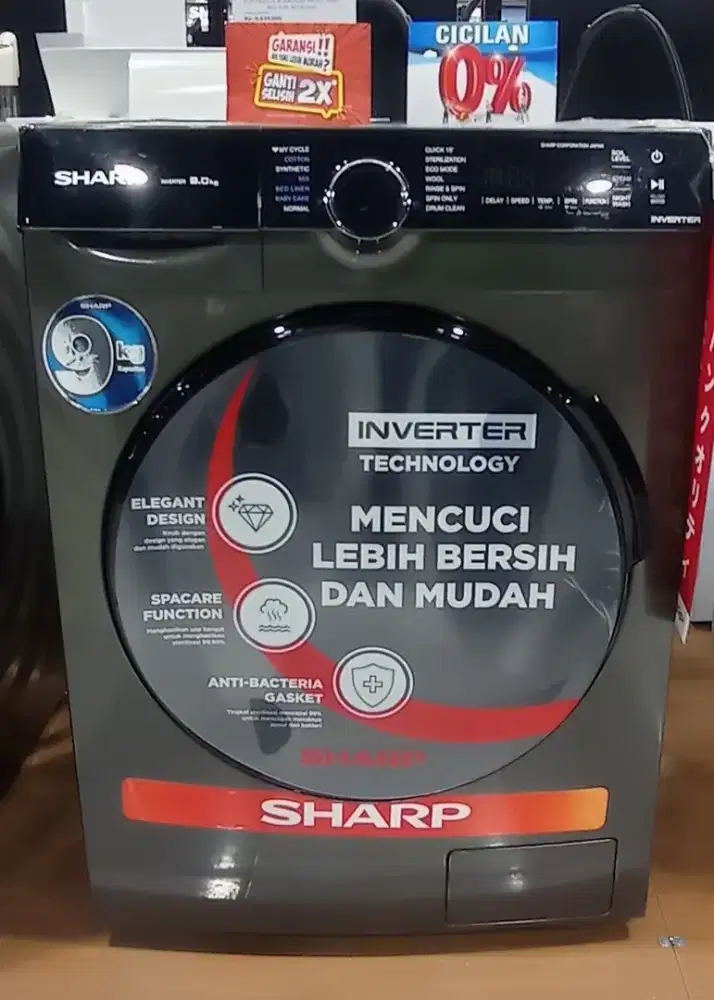 Mesin Cuci Sharp Front Load 9KG