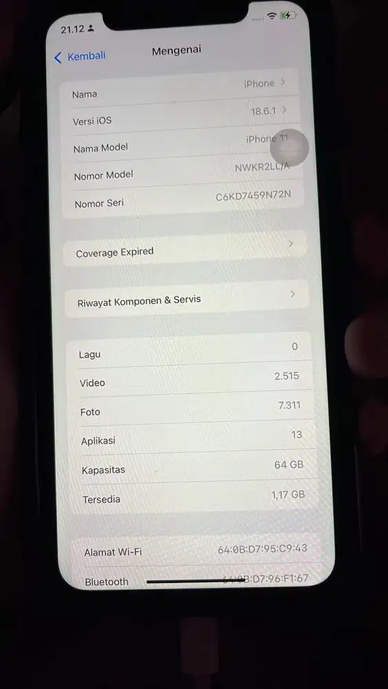 Iphone 11 64gb nominus all operator