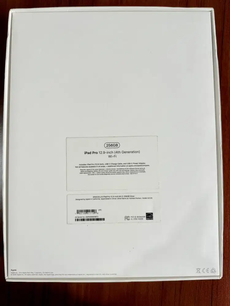 iPad Pro 12.9inch Gen 4th WiFi M2