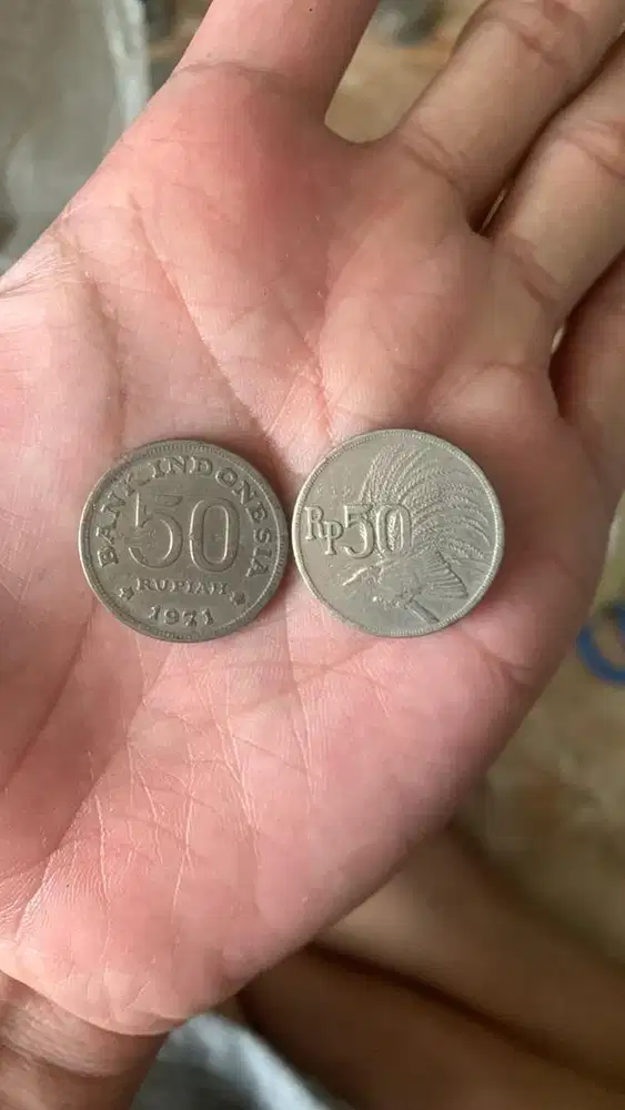 Jual cepet stok banyak koin 50rupiah tahun 71