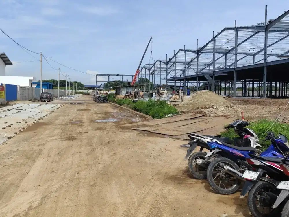 Jual kavling industri siap bangun kawasan pergudangan pasar Kemis Tangerang