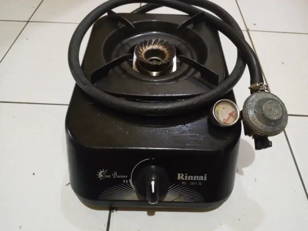 Kompor gas Rinnai 1 tungku + selang regulator