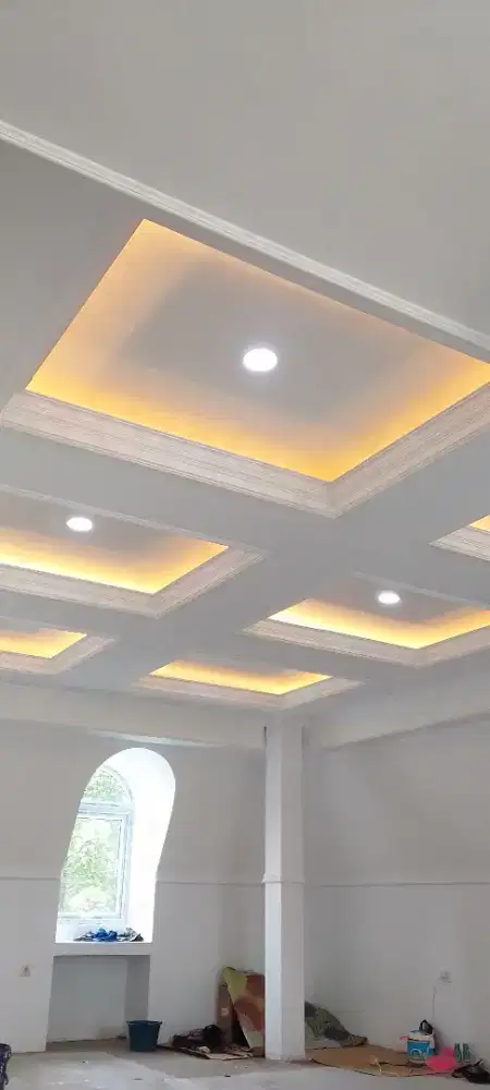 Plafon gypsum & pvc ,sekat ruangan
