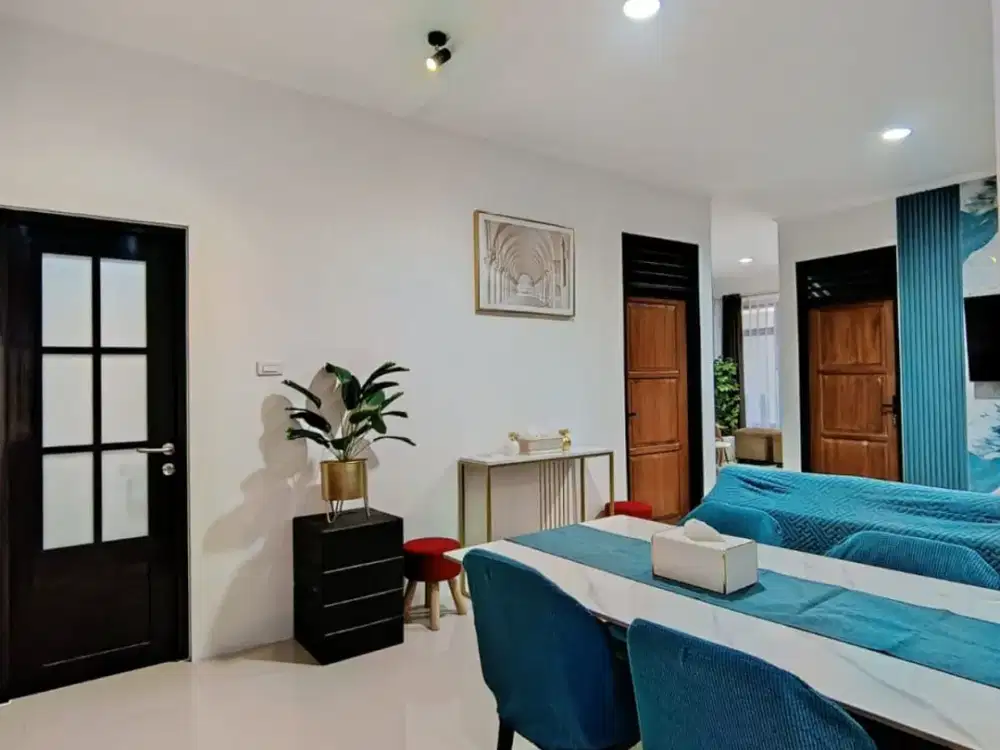 Dijual Rumah Cantik Komplek Aman Nyaman dan Asri Santosa Asih Bebas Banjir Dekat Metro Margahayu