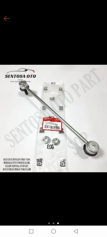 Link stabil, stabillizer depan honda jazz GD3