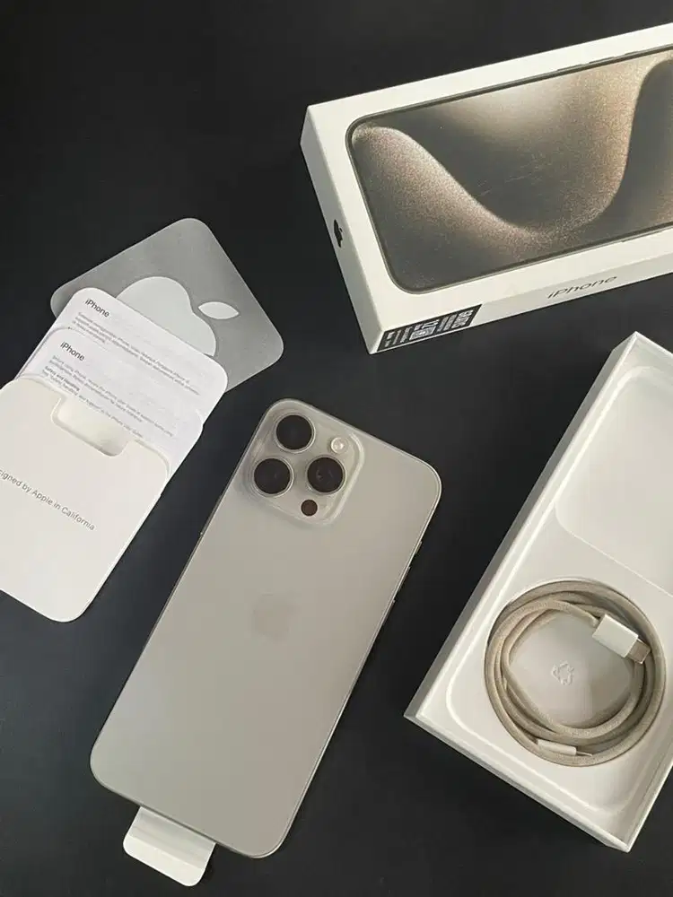 iPhone 15 Pro Max 512GB Natural Titaium Ex Garansi Resmi Indonesia