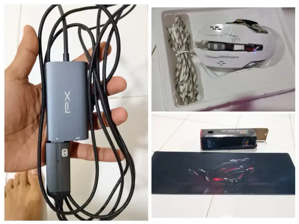 Video Capture + mouse + mouse pad