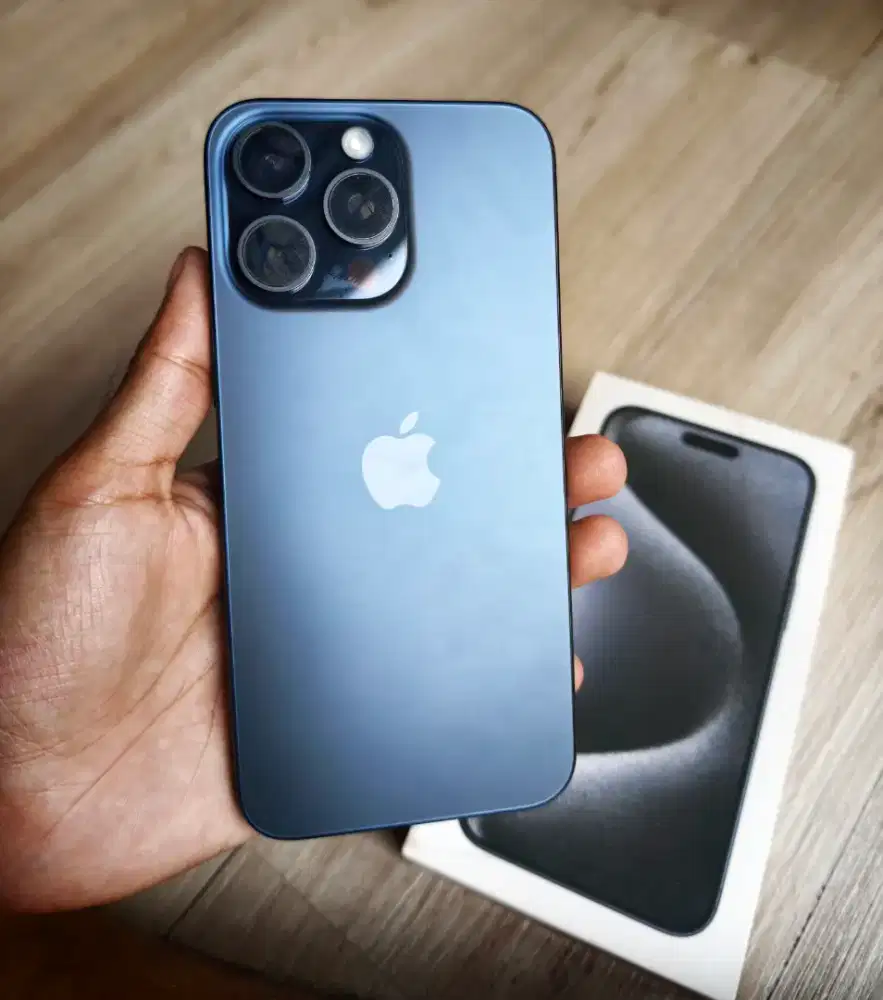 iPhone 15 Pro Max 512GB Deep Blue – Fullset, Mulus