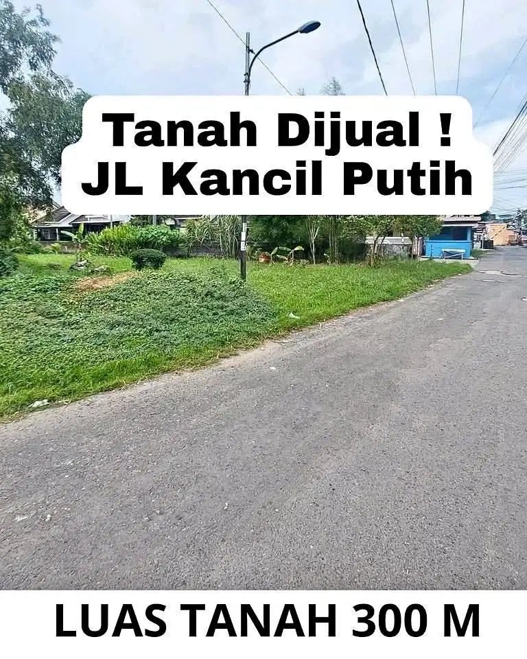 Tanah kosong luas 300m area Demang Lebar Daun Palembang