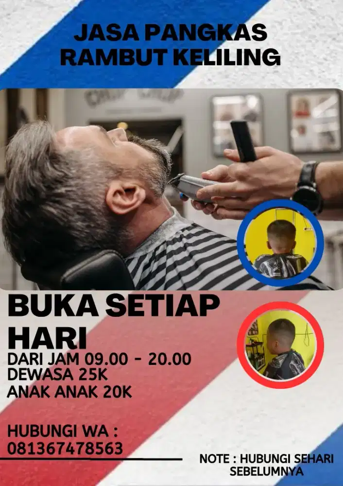 Jasa pangkas rambut panggilan
