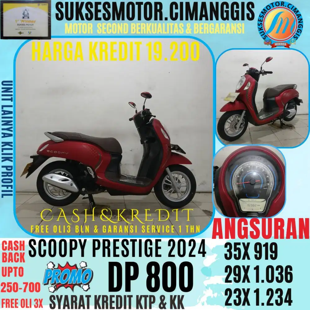 SCOOPY PRESTIGE CASHBACK UPTO 700 RIBUAN FREE OLI3BLN