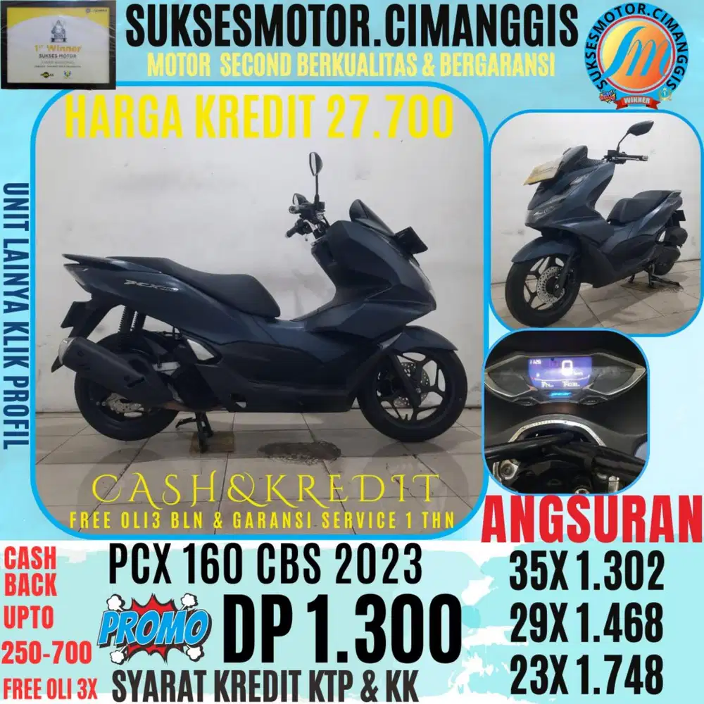 DP 1.3 PCX 160 CBS CASHBACK UPTO 700 RIBUAN FREE OLI3BLN
