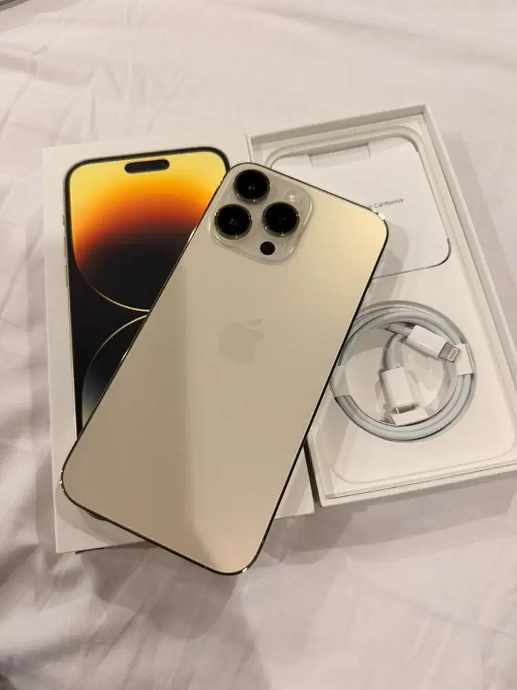 Jual iphone 14 pro max 256GB gold