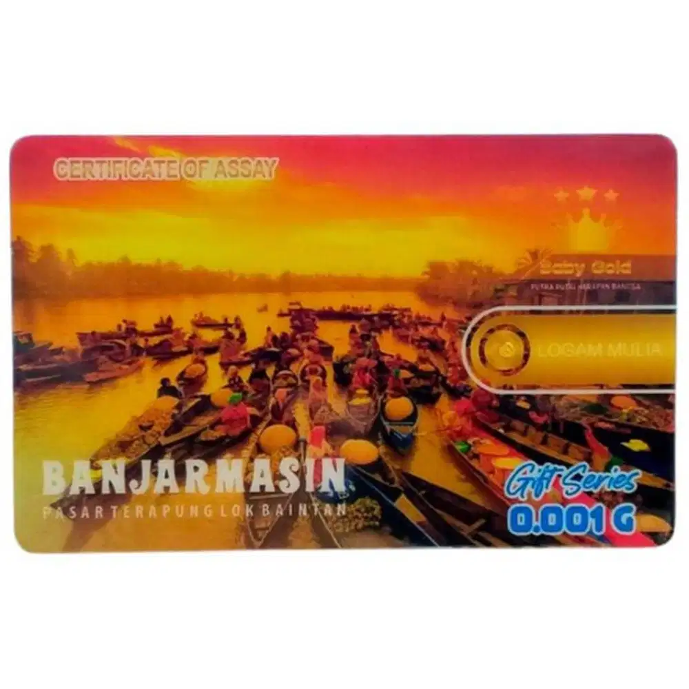 Logam Mulia Emas 0,001 Gram Baby Gold Banjarmasin Pasar Terapung