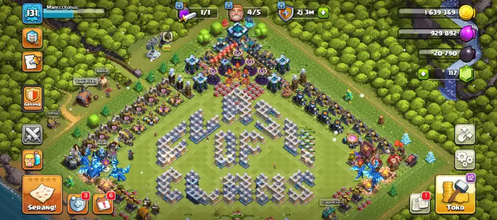 JUAL AKUN COC TH 13