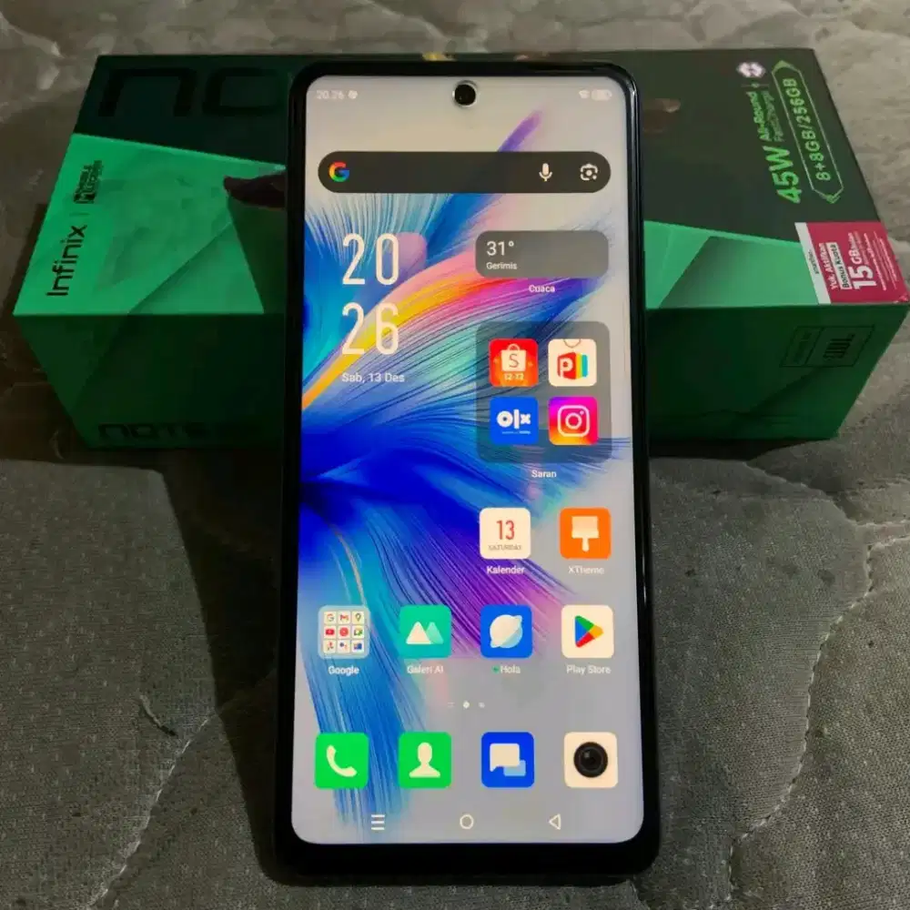 Infinix note 30 8+8/256 fullset