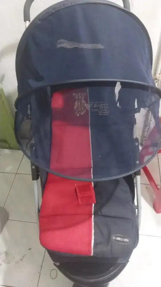Stroller bayi roda 3
