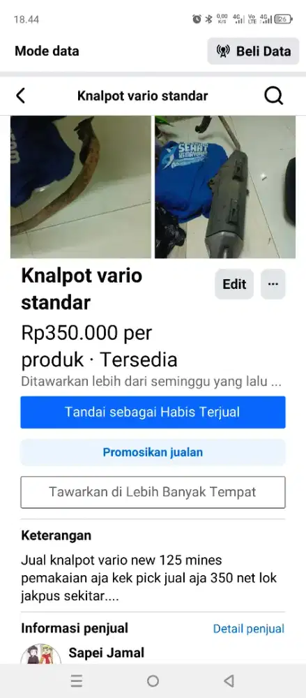 Jual knalpot vario new
