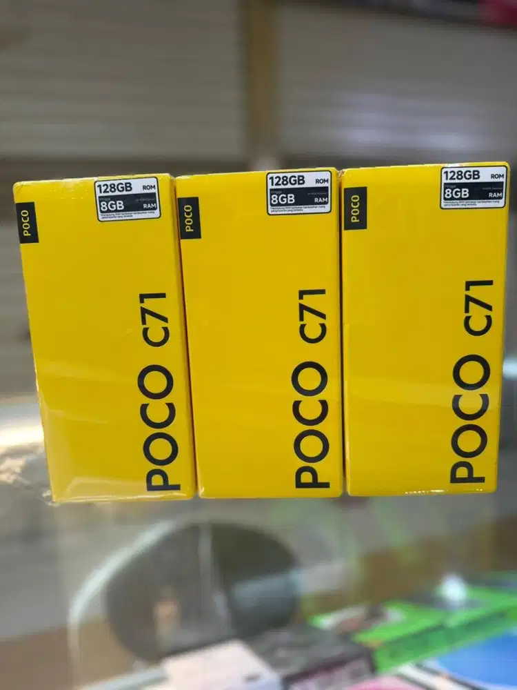 Poco C71 4/128gb Black & Gold new segel