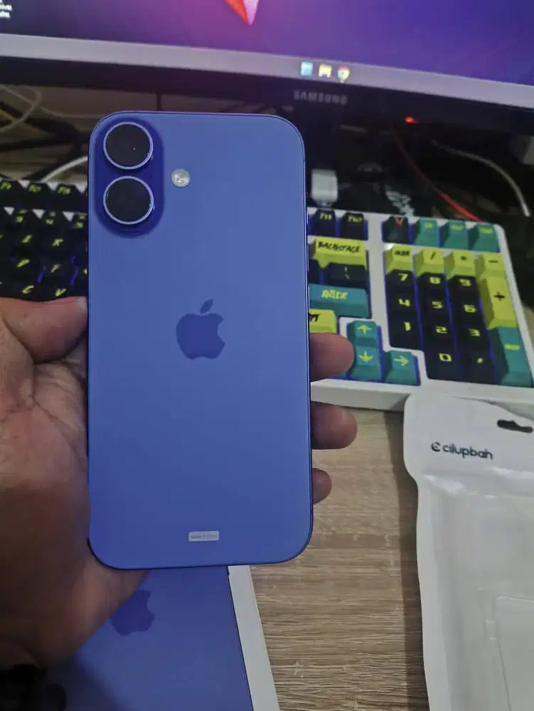 iPhone Blue 16 128 Ibox Garansi Resmi Pembelian tahun 2025