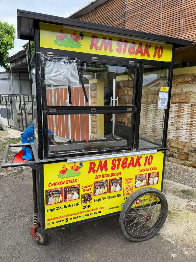 Gerobak Dan Paket Masak bisa di dorong