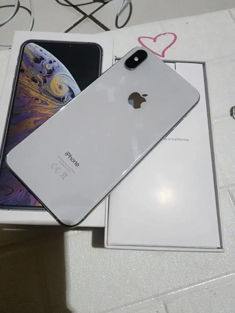 Iphone xs max 256gb ex inter imei regist warna silver