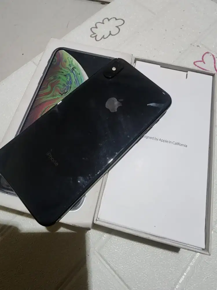 Iphone xs max 256gb ex inter warna black