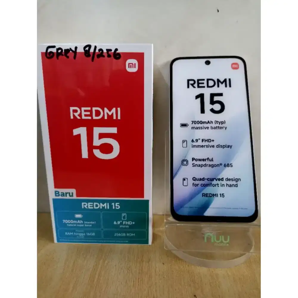 XIAOMI REDMI 15 8GB+8GB/256GB NEW GARANSI RESMI XIAOMI 15 BULAN.