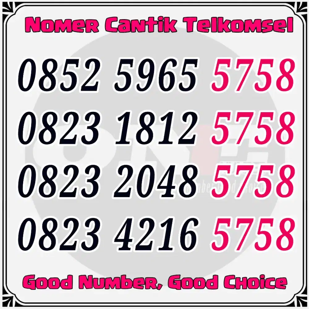 NOMER CANTIK SIMPATI 11 DIGIT MAJU MAPAN 5758