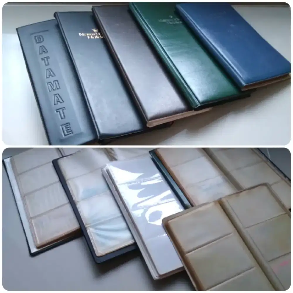 Album kartu nama Name card holder 5 pcs, pre-owned