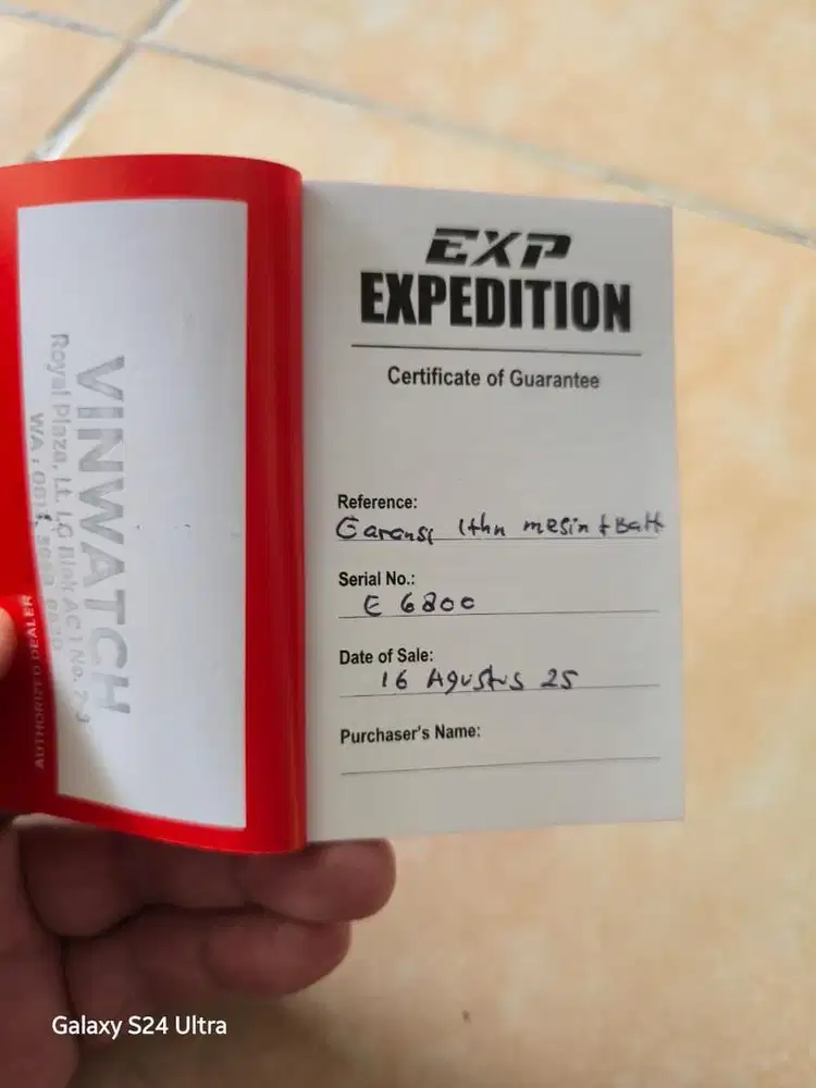 Jual jam tangan expedition ex kado