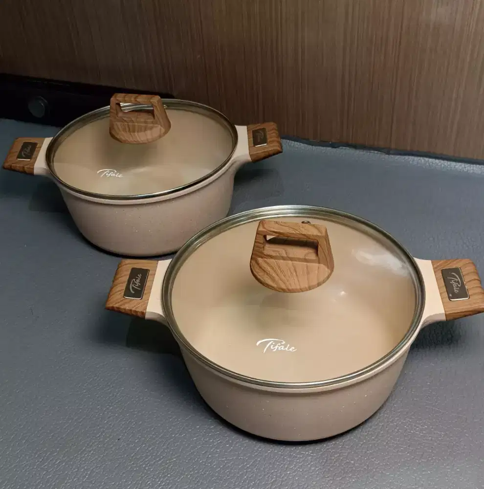 Panci granit coating wokpan casserole tifale