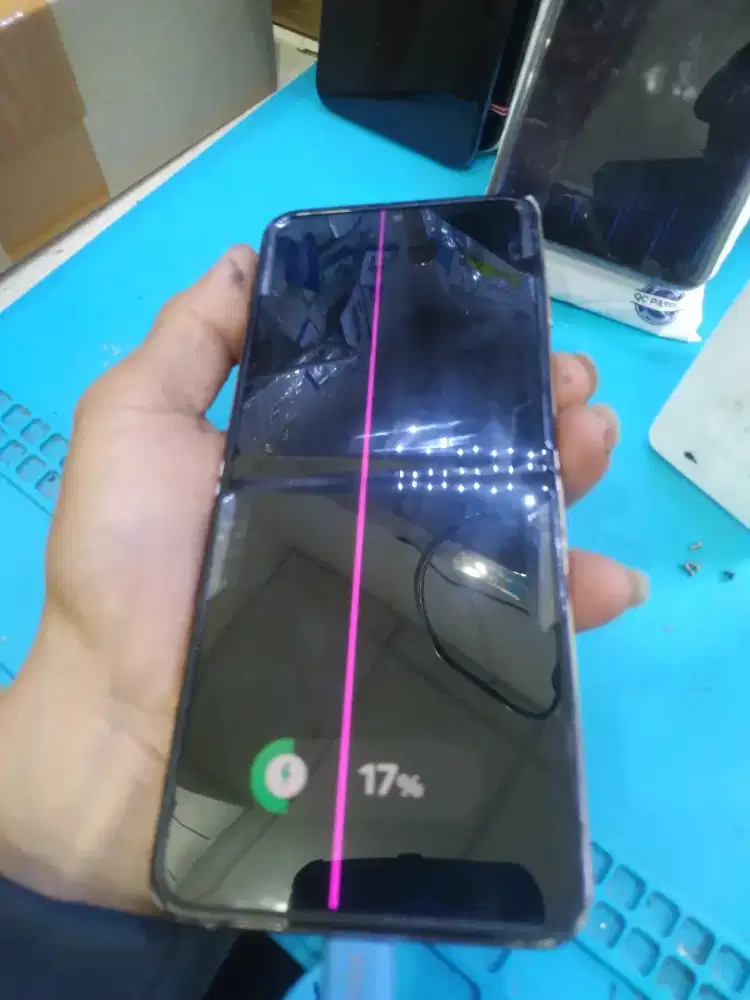 lcd samsung z flip 4 plus frame garis 1 normal