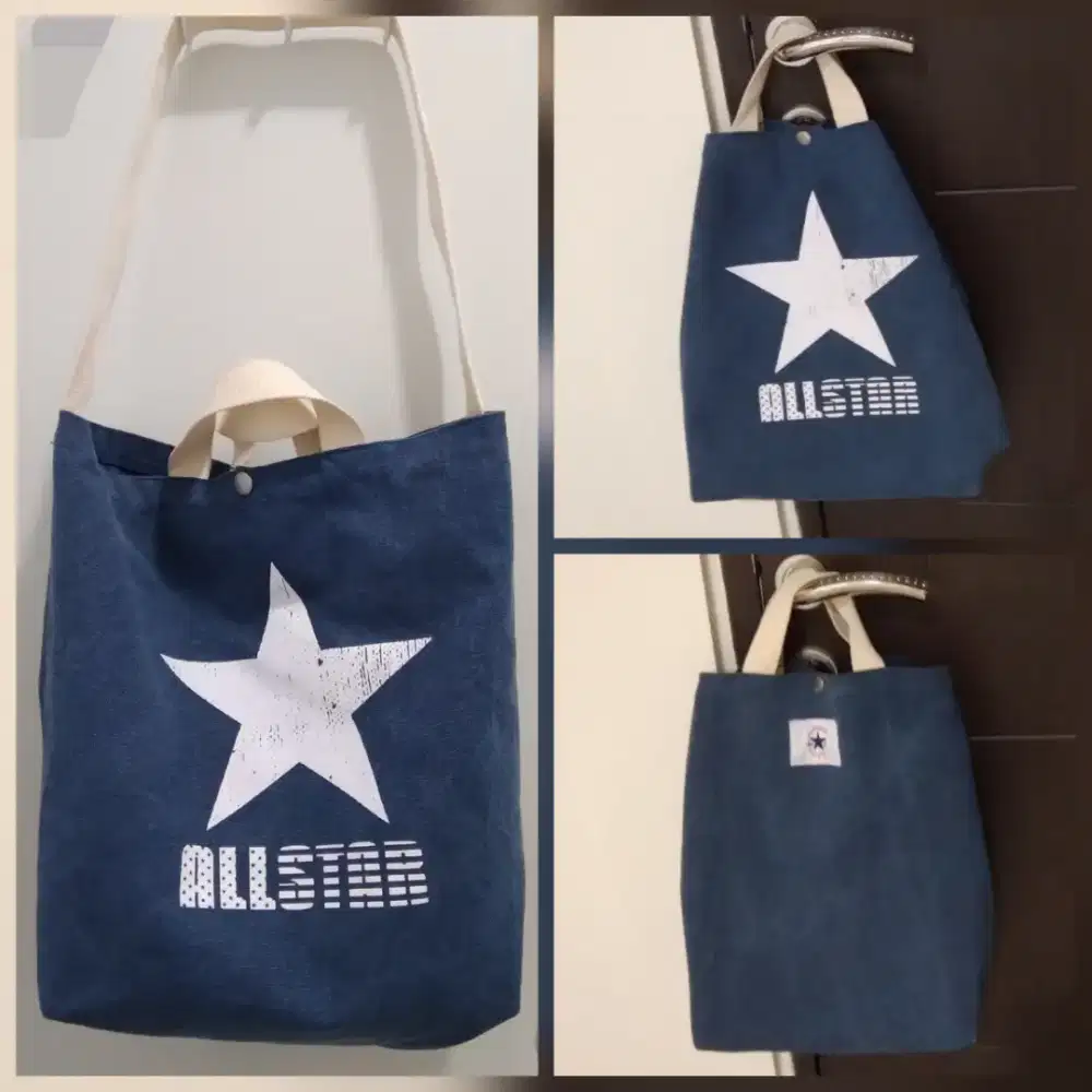 Tas fashion Converse All Star 2-way tote bag, like new, preloved