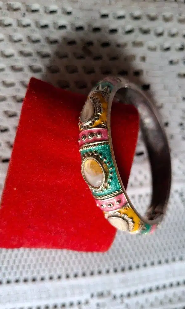Gelang Bangle Vintage Kundan Meena Edisi 1987