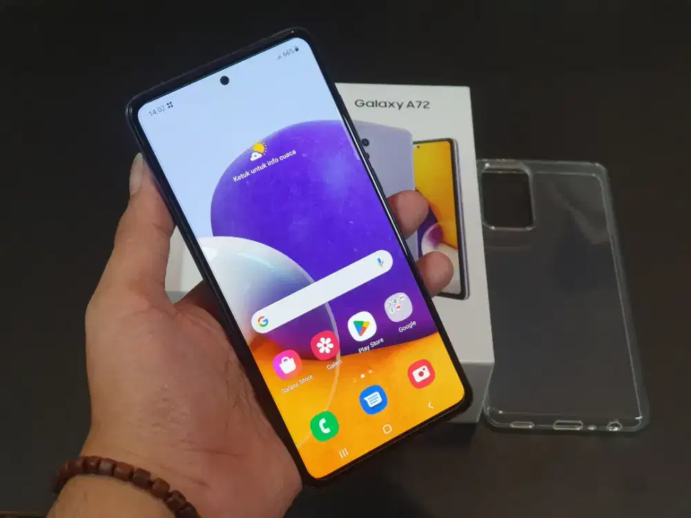 Samsung A72 NFC 8/256 mulus fullset Resmi SEIN