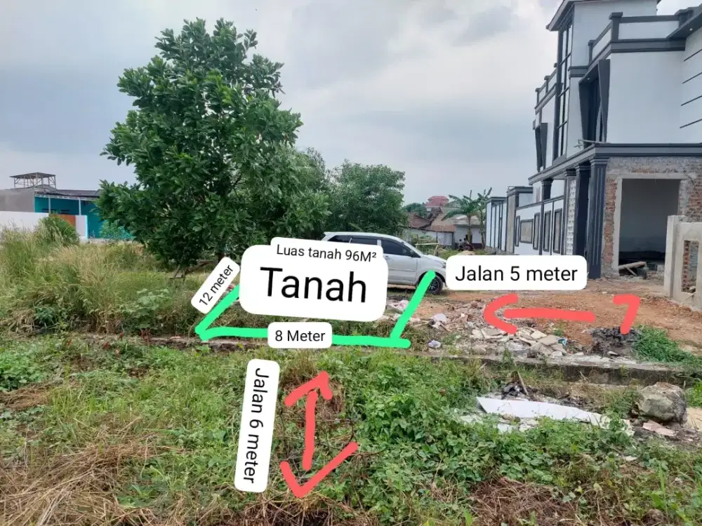DIJUAL TANAH KOS2 AN BELAKANG KAMPUS UBL BANDAR LAMPUNG