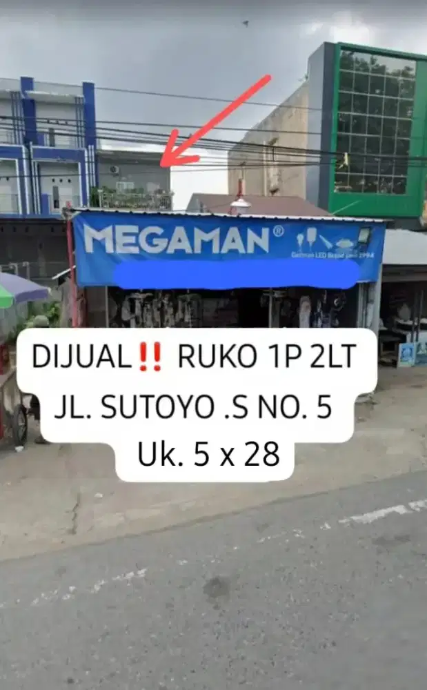 RUKO SEBERANG PASAR SEDERHANA