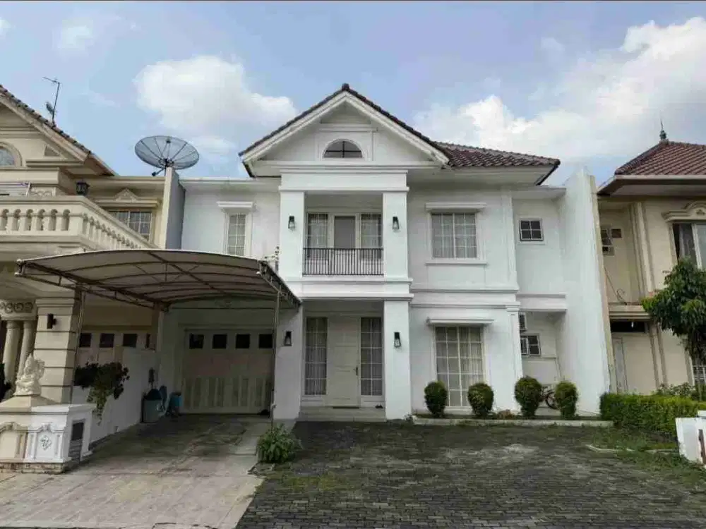 Dijual Rumah Villa Bukit Regency 3 Surabaya Barat Semi Furnished Hadap Utara Row 3 mobil