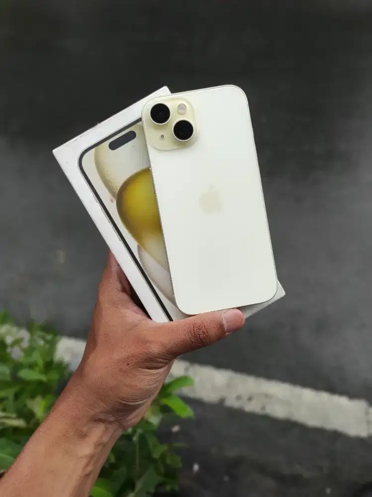 iPhone 15 128gb BH 93% Garansi Resmi iBox Fulset original
