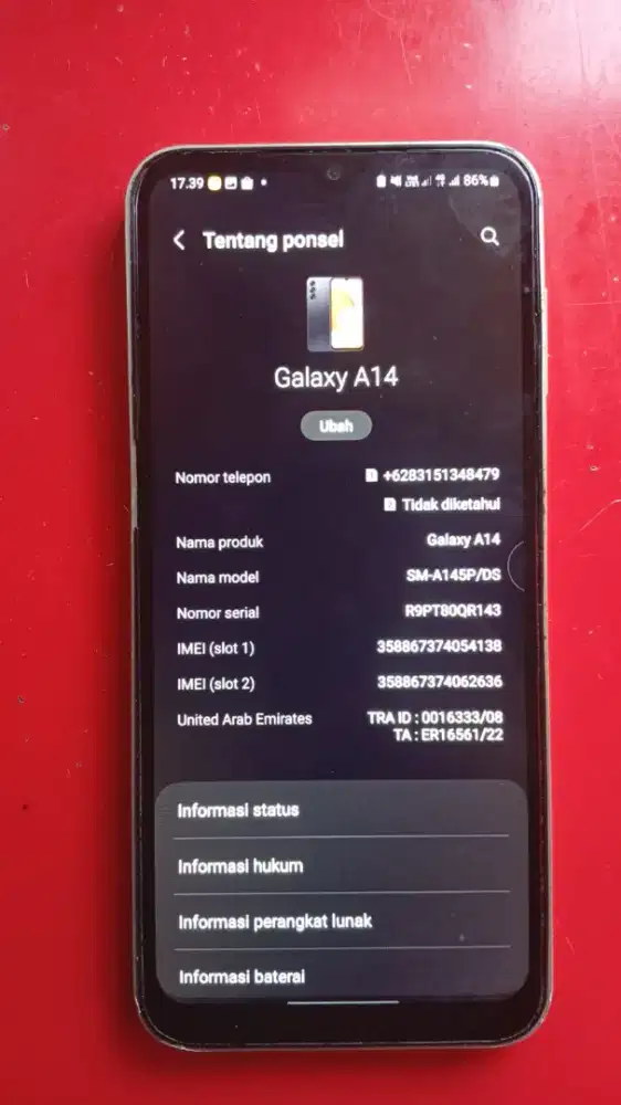 Samsung a14 4/128