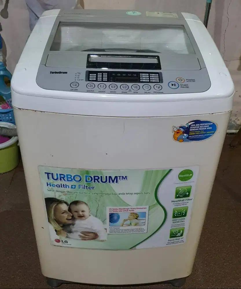 DIJUAL CEPAT! MESIN CUCI LG TURBO DRUM 8 KG - 1,2 JUTA NEGO