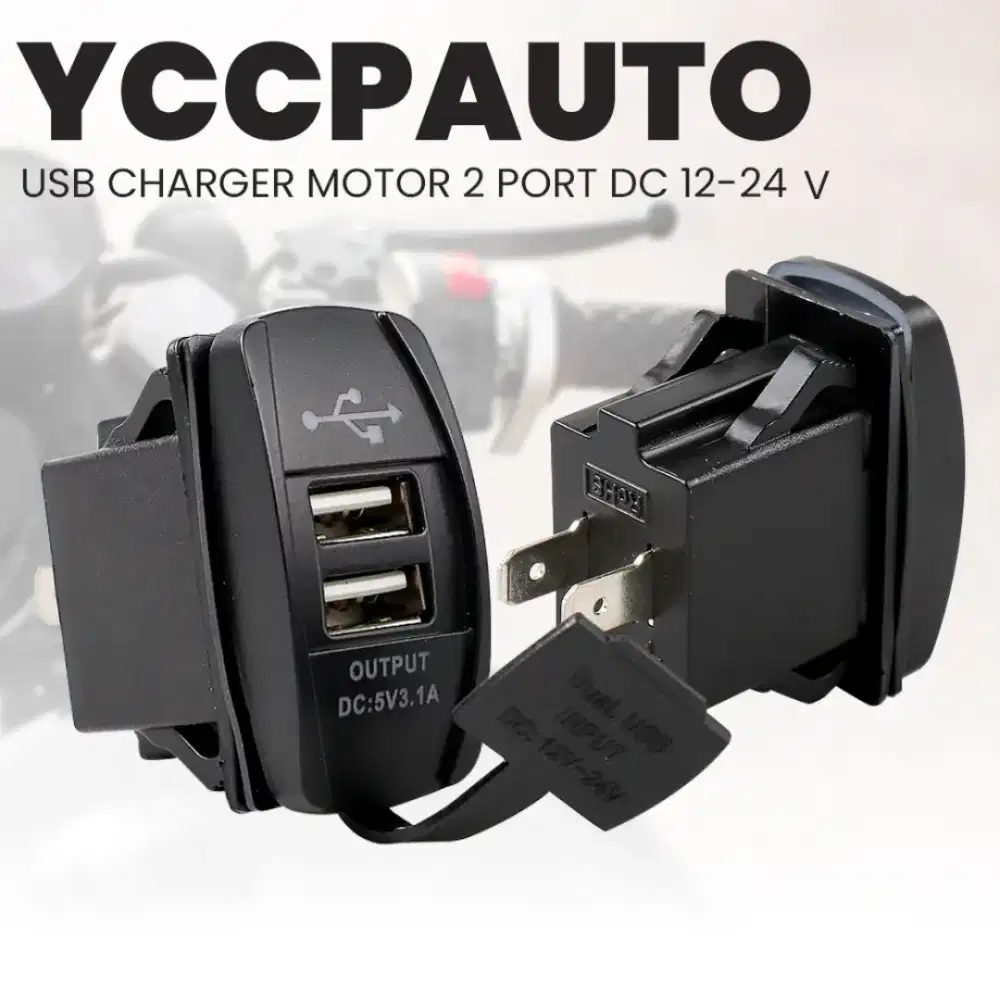 Usb Charger Motor Mobil 2 Port